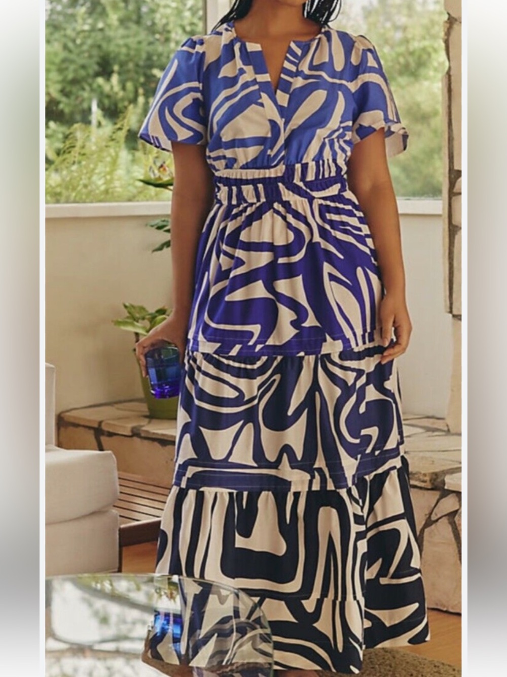 Nwt Anthropologie Somerset‎ tiered maxi dress M